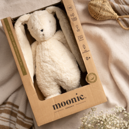 Dječji zečić Moonie od organskog pamuka- Rose