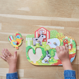 Drvene puzzle - Sretna farma