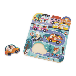 Drvene puzzle - U gradu
