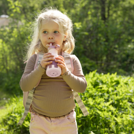 Metalna bočica sa slamkom -  Ozzo Powder (350 ml)