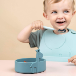 Moj prvi set za jelo Peekaboo - Deer friends Blue