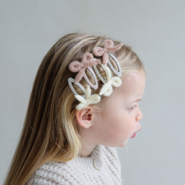 Dječje špangice - Pletene mašnice