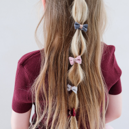 Dječje gumice za kosu - Baršunaste mašnice