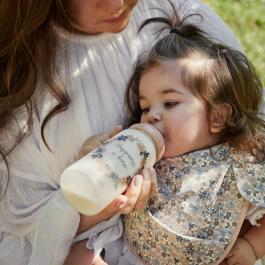 Staklena bočica za hranjenje - Blue Garden