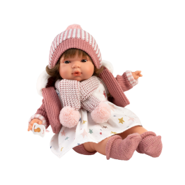 Lutka Lola s rozom kapicom (38 cm)