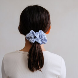Dječje gumice za kosu scrunchie - Plave prugice