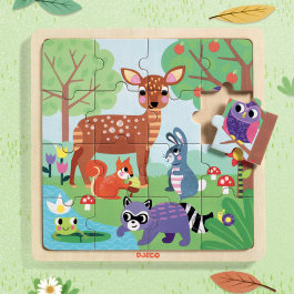 Drvene puzzle Šumske životinje
