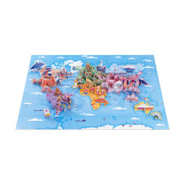 edukativne puzzle karta svijeta