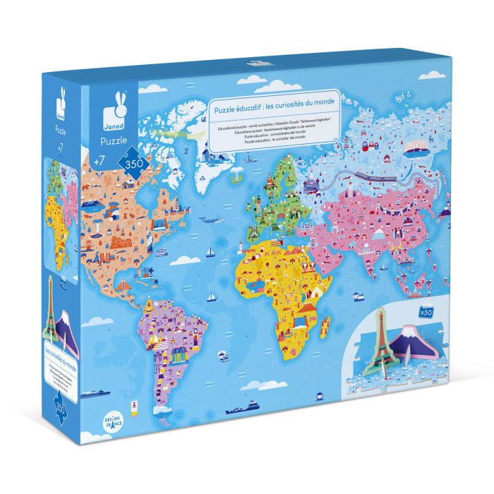 edukativne puzzle karta svijeta