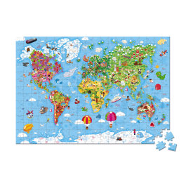 Velike puzzle Karta svijeta - novo