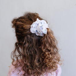 Dječja gumica za kosu scrunchie - Cvijet